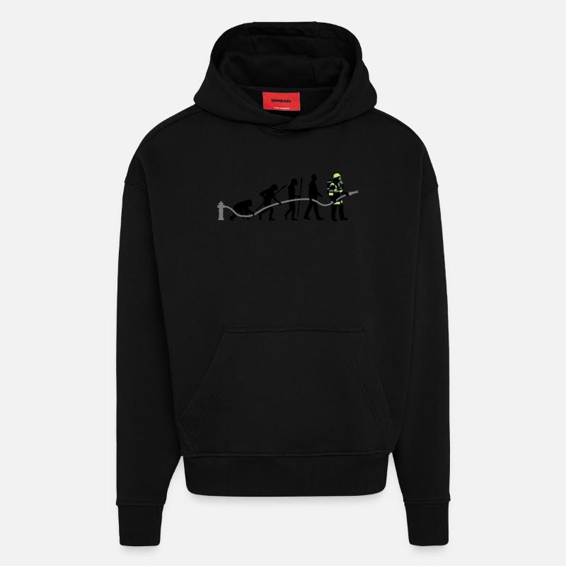 evolution_feuerwehrmann_032015_a_3c - Hoodie- made by SPREAD  - SOLID BLACK