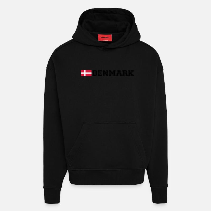 Denmark Design - Sweat à capuche bio épais oversize fabriqué en UE - SOLID BLACK
