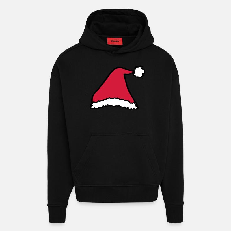 Weihnachtsmütze - Hoodie- made by SPREAD  - SOLID BLACK