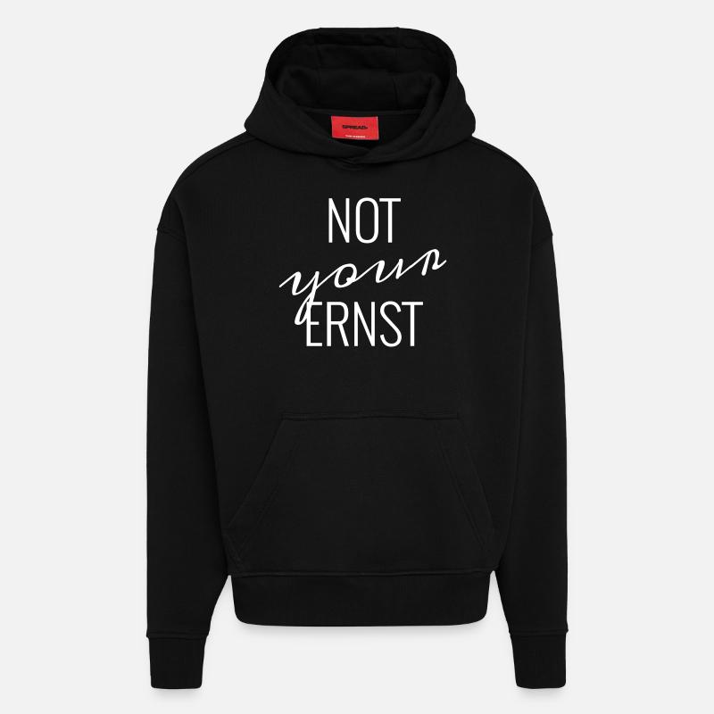 ernst - Hoodie- made by SPREAD  - SOLID BLACK