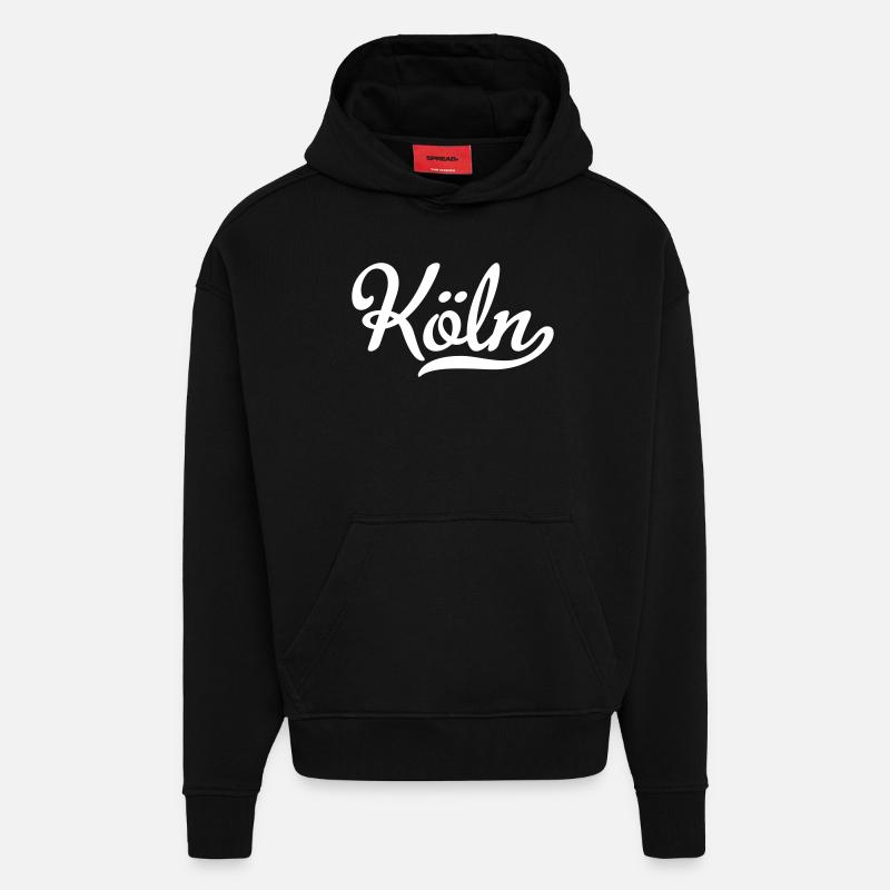 köln - Hoodie- made by SPREAD  - SOLID BLACK