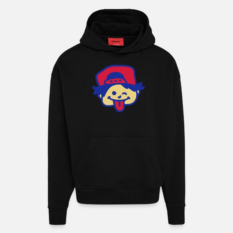Frecher Junge 3 - Hoodie- made by SPREAD  - SOLID BLACK
