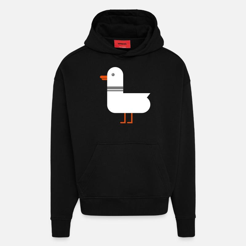 Möwe - Hoodie- made by SPREAD  - SOLID BLACK