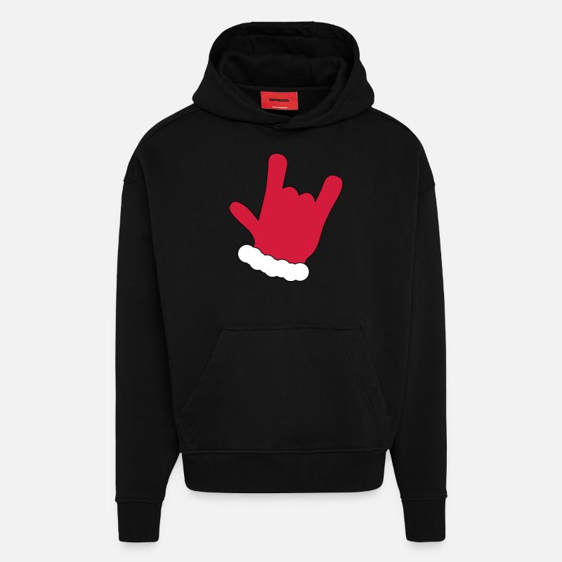 Weihnachten - Hoodie- made by SPREAD  - SOLID BLACK