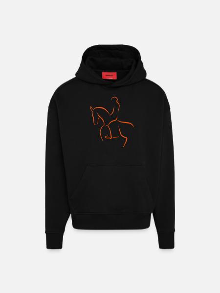 dressurpferd - Hoodie- made by SPREAD - SOLID BLACK