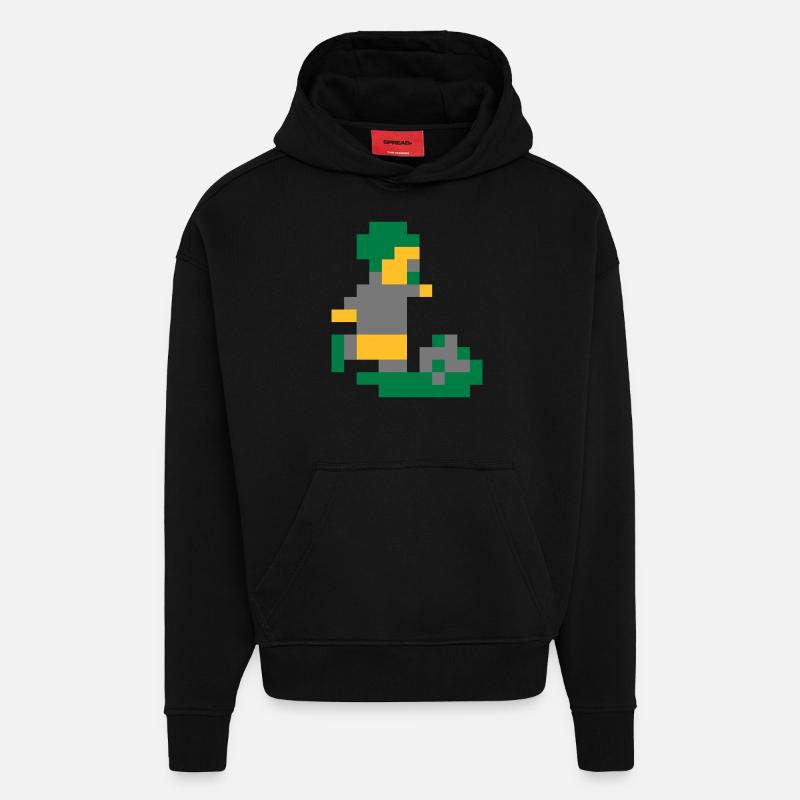 Sensi Pixel Man - Hoodie- made by SPREAD  - SOLID BLACK