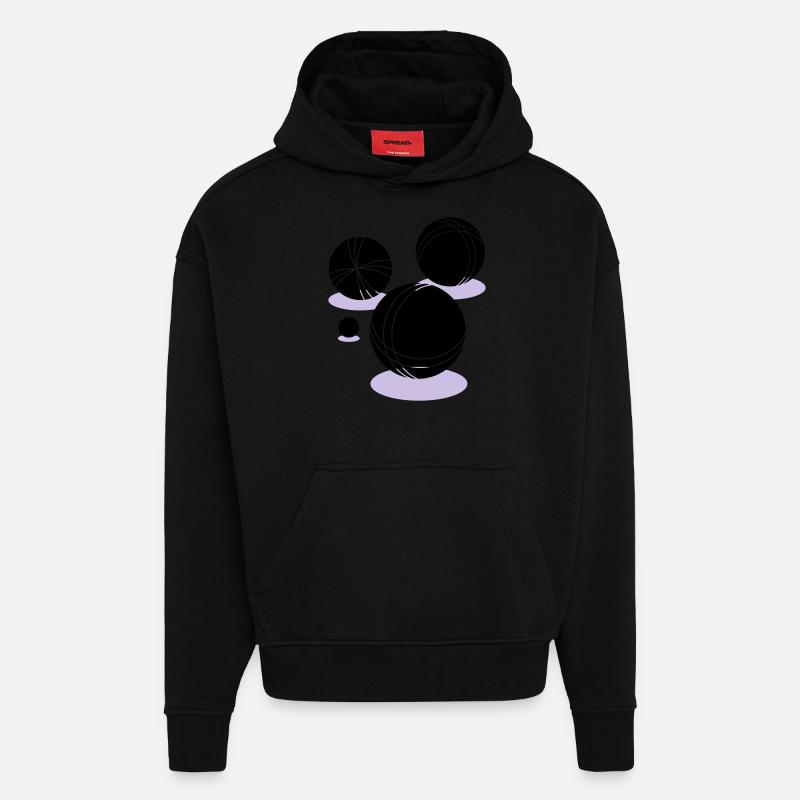 boule - Hoodie- made by SPREAD  - SOLID BLACK