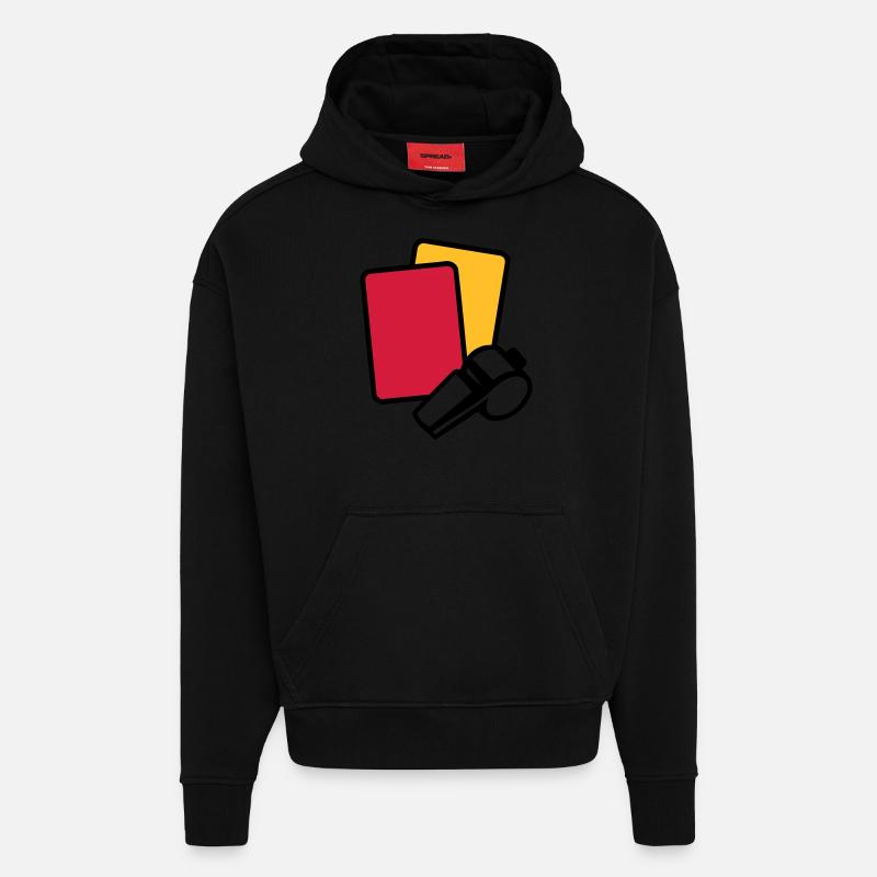 Arbitre - Sweat à capuche bio épais oversize fabriqué en UE - SOLID BLACK
