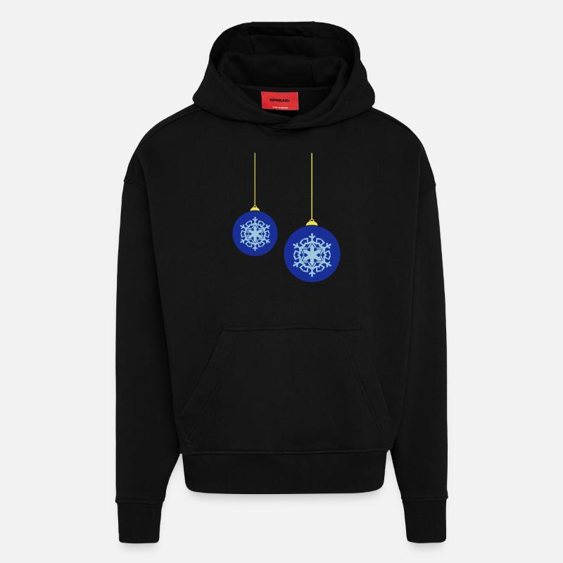 weihnachtskugeln - Hoodie- made by SPREAD  - SOLID BLACK