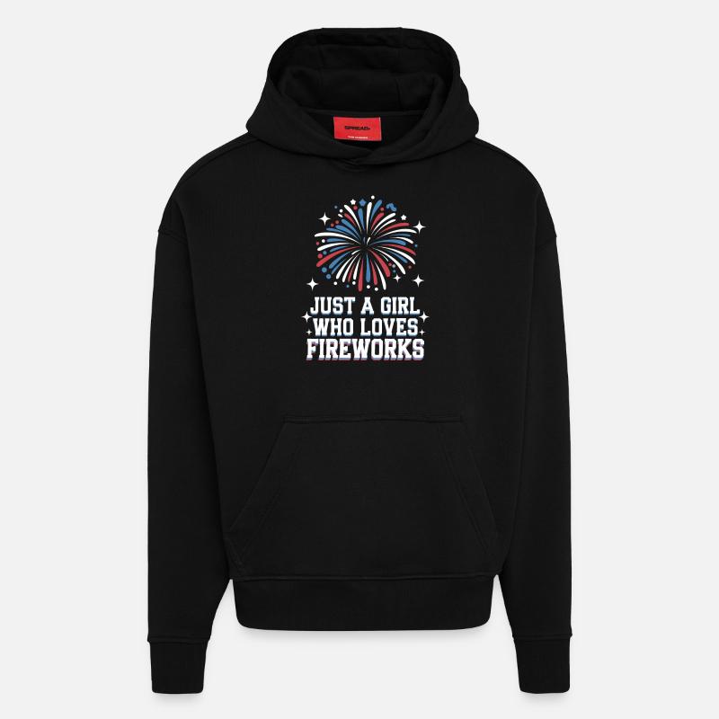 Pyrotechnics Fireworks Pyrotechnics - Hoodie- made by SPREAD - SOLID BLACK