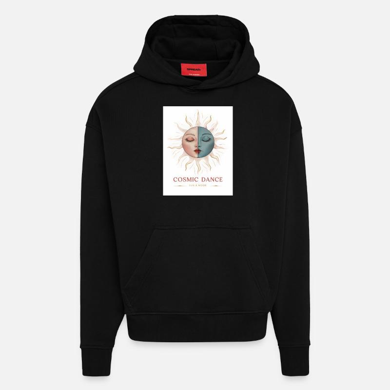 Cosmic Dance Spiritual Gift - Hoodie- made by SPREAD - SOLID BLACK