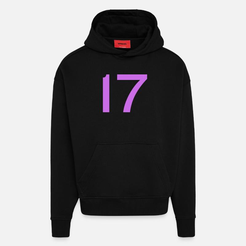 17 - Sweat à capuche bio épais oversize fabriqué en UE - SOLID BLACK