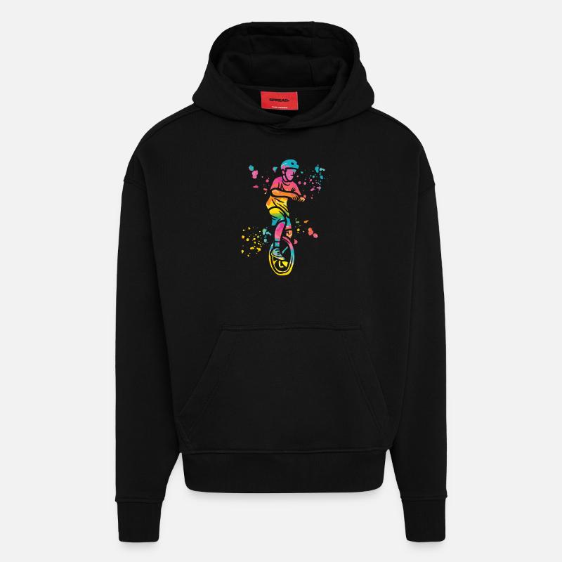 Einradfahrer Einradfahren Einrad - Hoodie- made by SPREAD  - SOLID BLACK