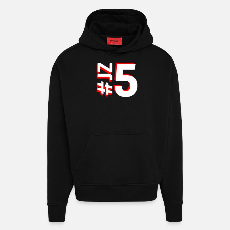JZ5-KARTON - Hoodie- made by SPREAD  - SOLID BLACK