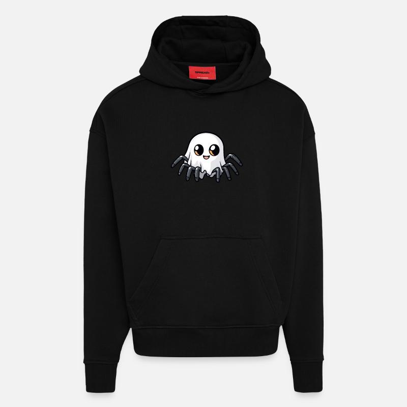 Tarantula Halloween Comic Geist - Hoodie- made by SPREAD - SOLID BLACK