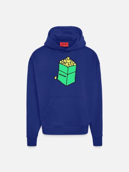 Popcorn 02 - Hoodie- made by SPREAD - SOLID BLACK