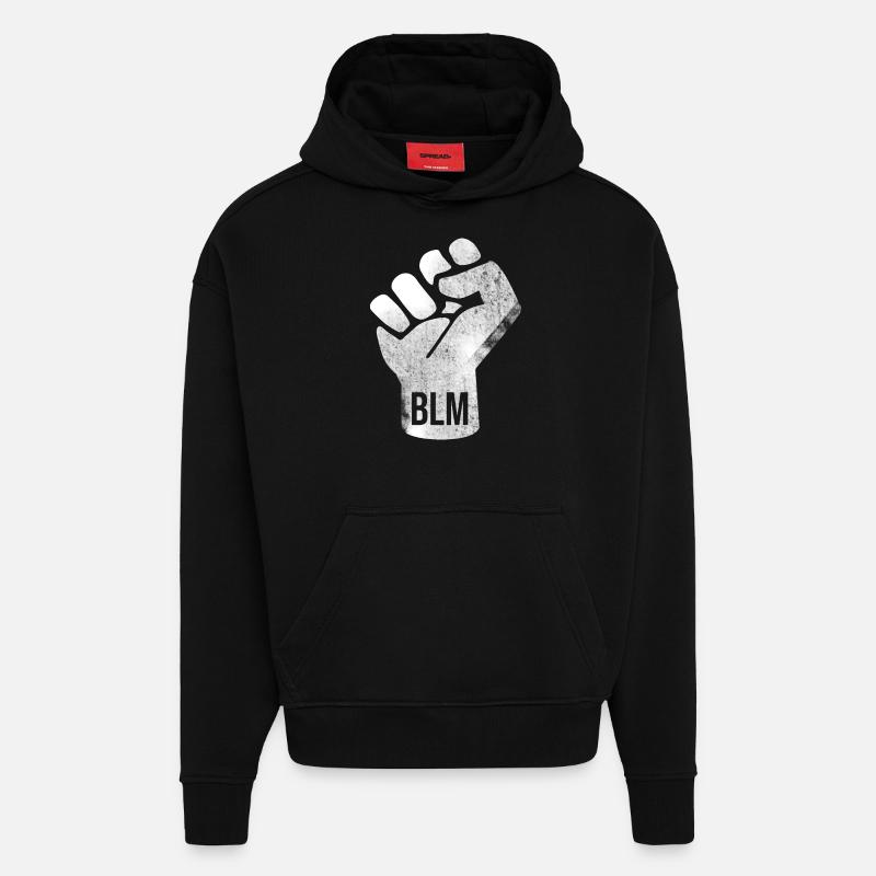 BLM Faust Design - Hoodie- made by SPREAD  - SOLID BLACK