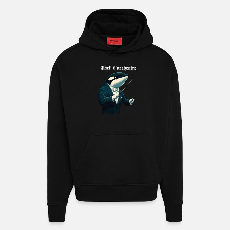 Dirigent - Hoodie- made by SPREAD  - SOLID BLACK