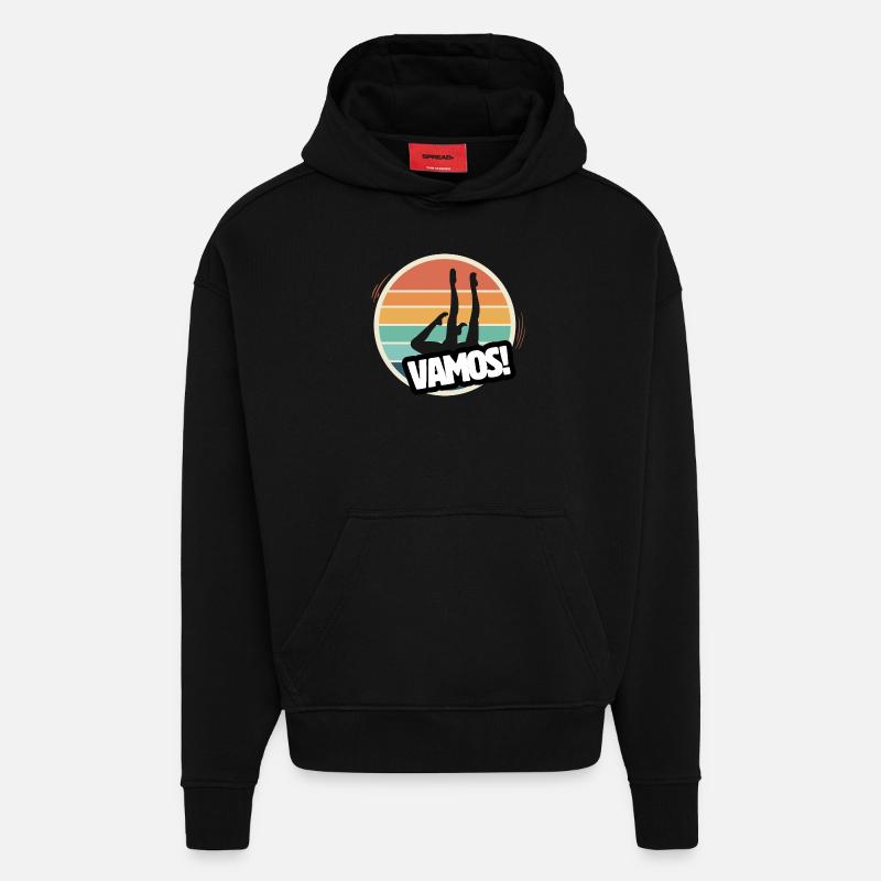 Vamos Retro Synchronschwimmen - Hoodie- made by SPREAD  - SOLID BLACK