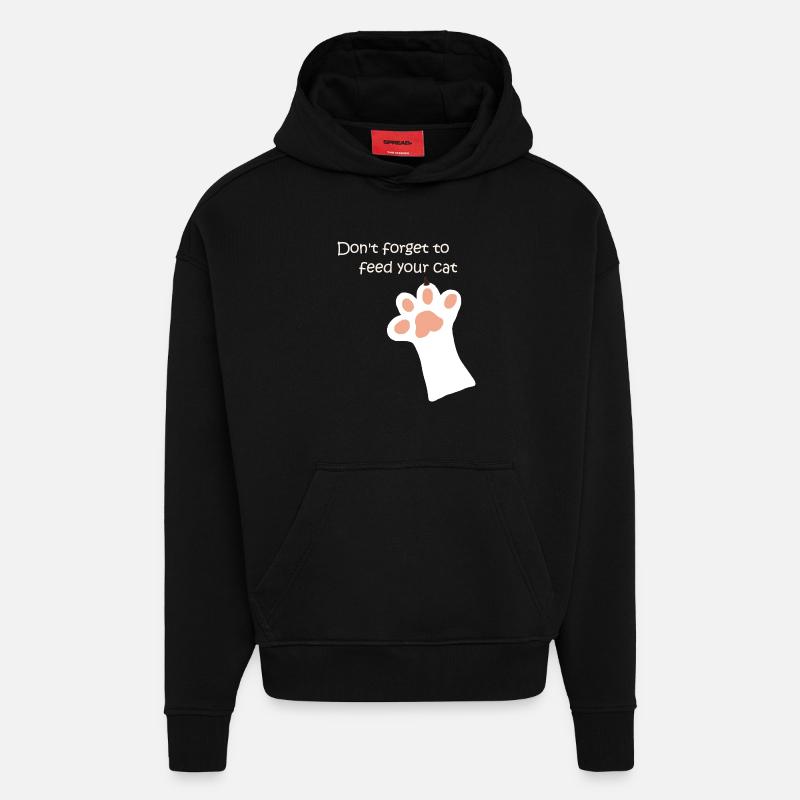 Kaztenpfote - Sweat à capuche bio épais oversize fabriqué en UE - SOLID BLACK
