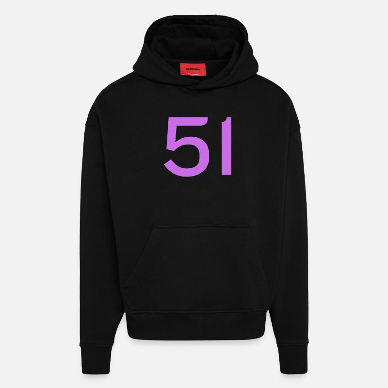 51 - Sweat à capuche bio épais oversize fabriqué en UE - SOLID BLACK