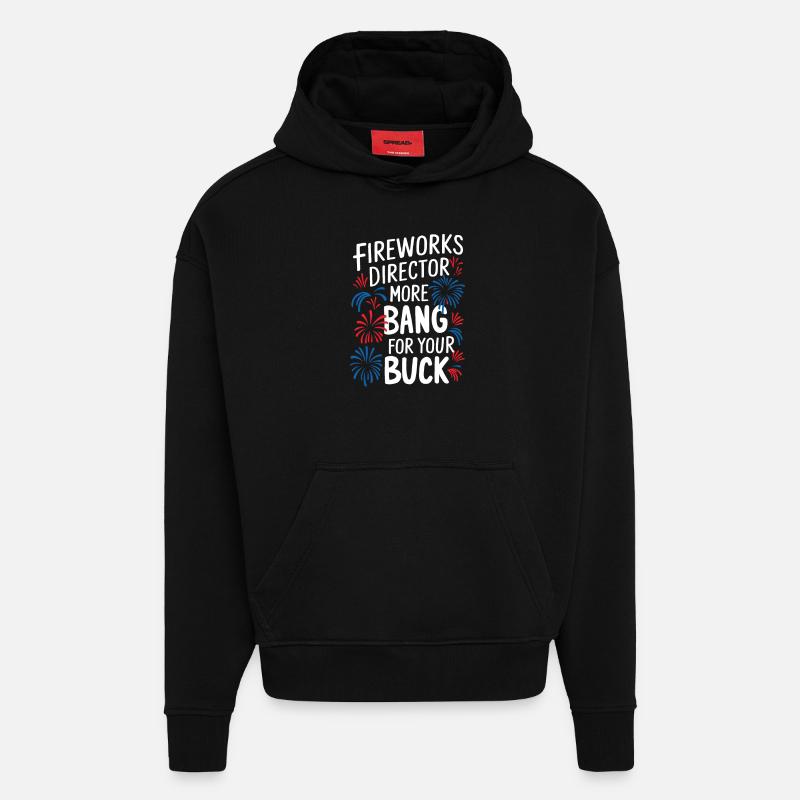 Pyrotechnics Fireworks Pyrotechnics - Hoodie- made by SPREAD - SOLID BLACK