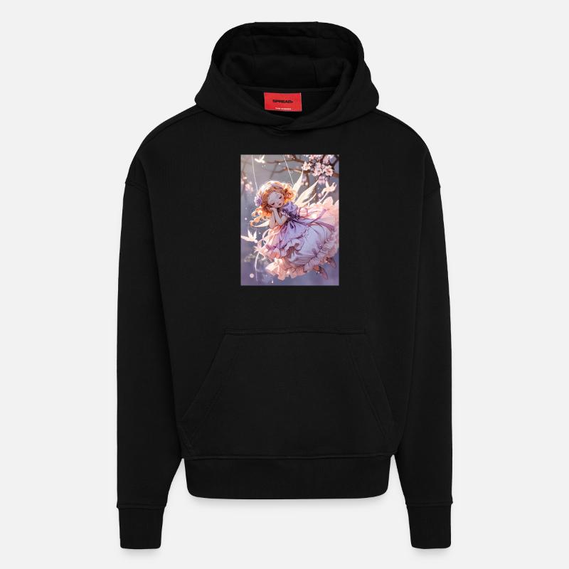 Der schlummernde Cherub - Hoodie- made by SPREAD  - SOLID BLACK