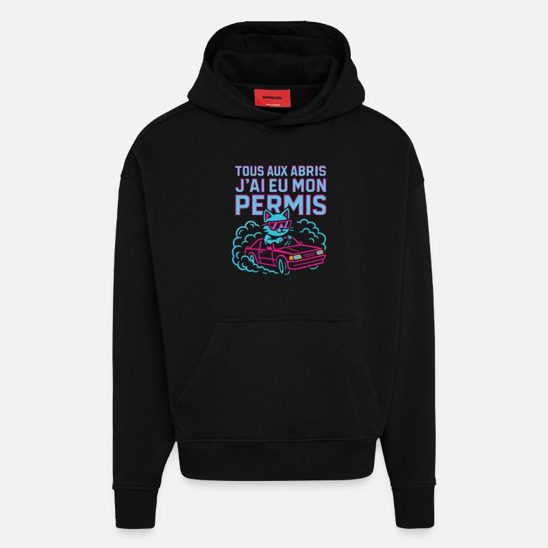 Fahrer Geschenk Führerschein - Hoodie- made by SPREAD  - SOLID BLACK