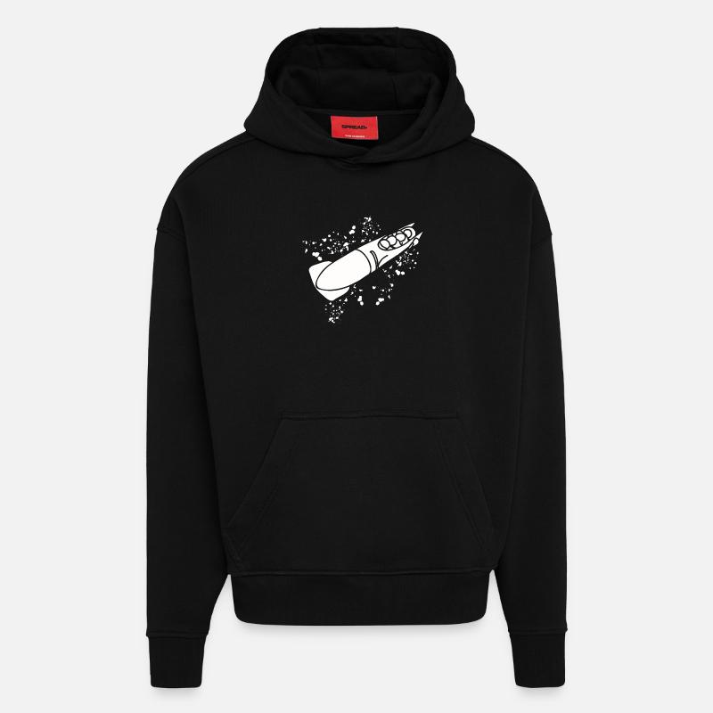 Bobsleigh Bobsleigh Four-man Bobsleigh - Hoodie- made by SPREAD  - SOLID BLACK