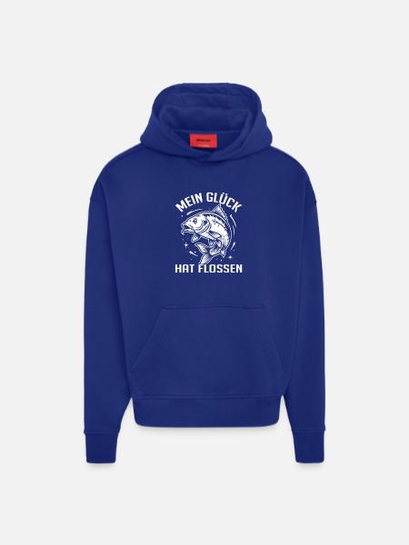 Angeln Humor - Hoodie- made by SPREAD - SOLID BLACK