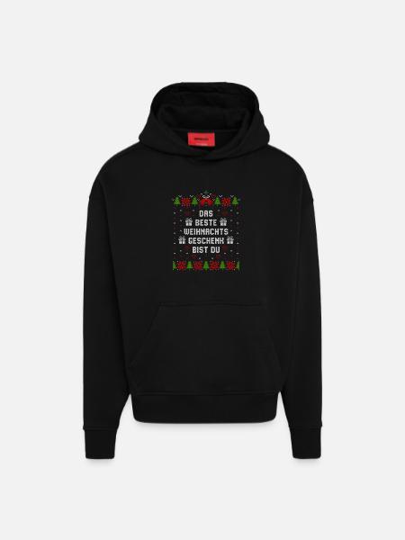 Das beste Weihnachtsgeschenk bist Du - Hoodie- made by SPREAD - SOLID BLACK