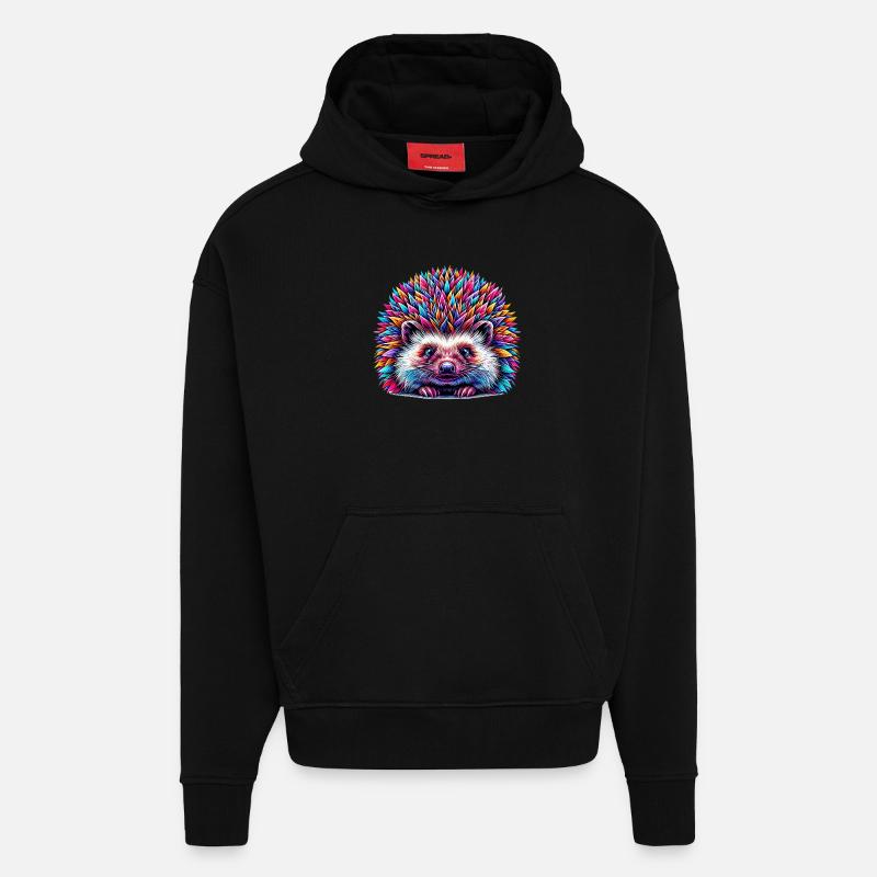 Igel - Hoodie- made by SPREAD - SOLID BLACK