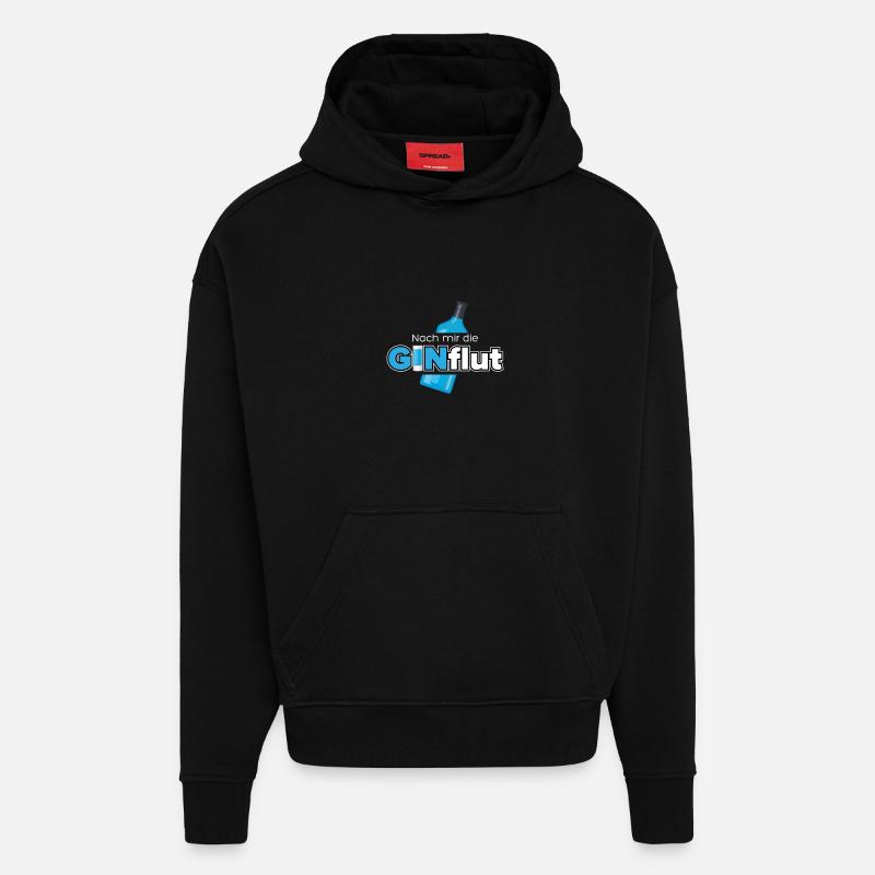 Nach mir die GINflut - Hoodie- made by SPREAD  - SOLID BLACK