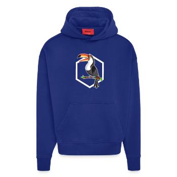 tukaani - Heavyweight Oversized Organic huppari Made in EU - Iconic Blue - Edestä