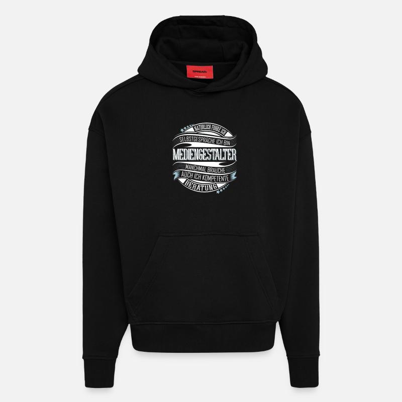 Mediengestalter - Hoodie- made by SPREAD - SOLID BLACK