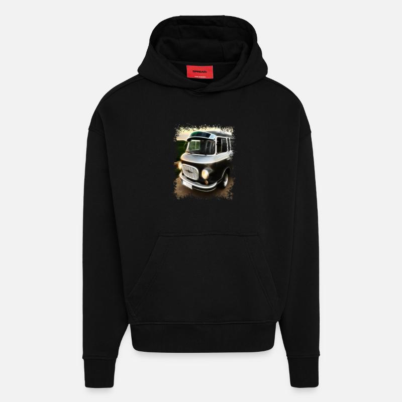 Barkas - Hoodie- made by SPREAD  - SOLID BLACK