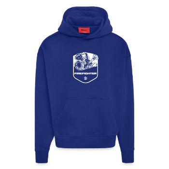 Firefighter - Hoodie- made by SPREAD  - Iconic Blue - Front