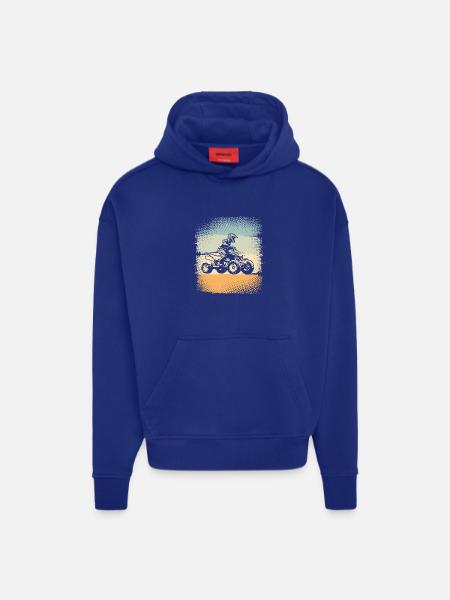 Quad ATV Offroad Quadfahrer - Hoodie- made by SPREAD  - SOLID BLACK