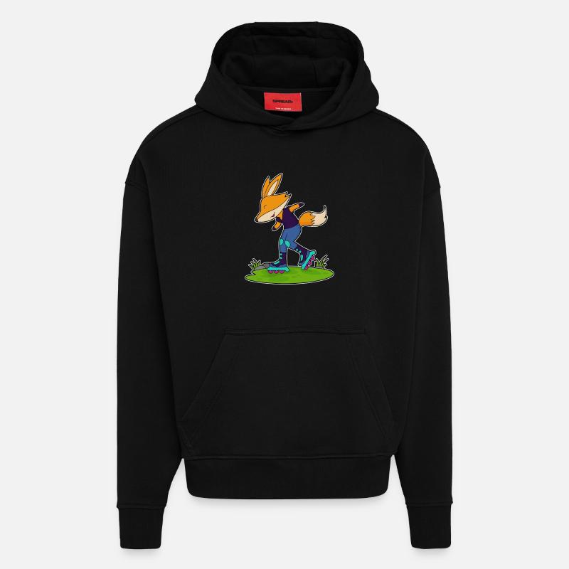 Fuchs Inline skating Inline skates - Hoodie- made by SPREAD - SOLID BLACK