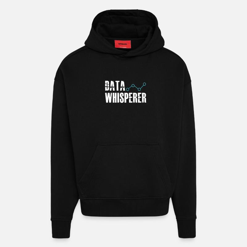 Datenflüsterer, wissenschaftlicher Analyst, Softwareentwickler - Hoodie- made by SPREAD  - SOLID BLACK