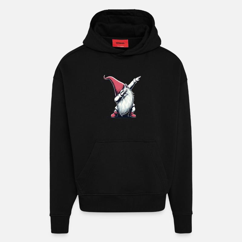 Dabbing Wichtel Dab Nikolaus - Hoodie- made by SPREAD  - SOLID BLACK
