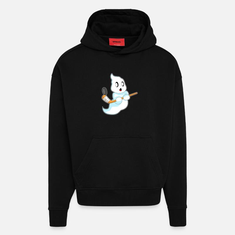 Geist Eishockey Eishockeyschläger - Hoodie- made by SPREAD  - SOLID BLACK