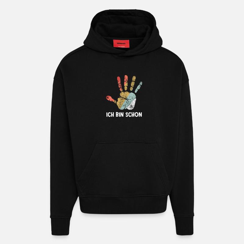 Ich Bin Schon 5 - Hoodie- made by SPREAD  - SOLID BLACK