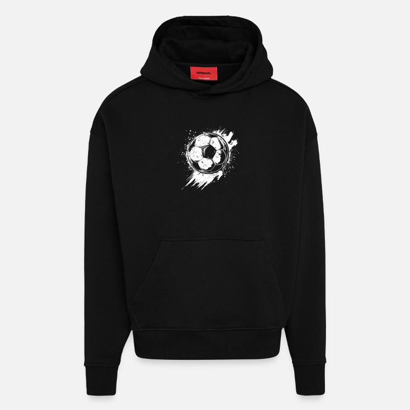 Fußball Graffiti - Hoodie- made by SPREAD  - SOLID BLACK