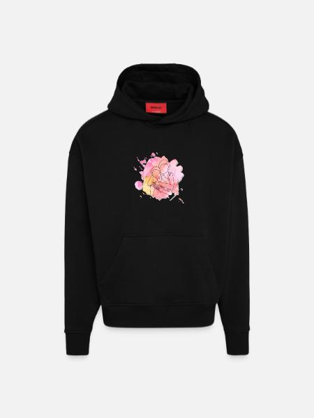 Lieblingsmensch - Schwesternliebe - Hoodie- made by SPREAD - SOLID BLACK