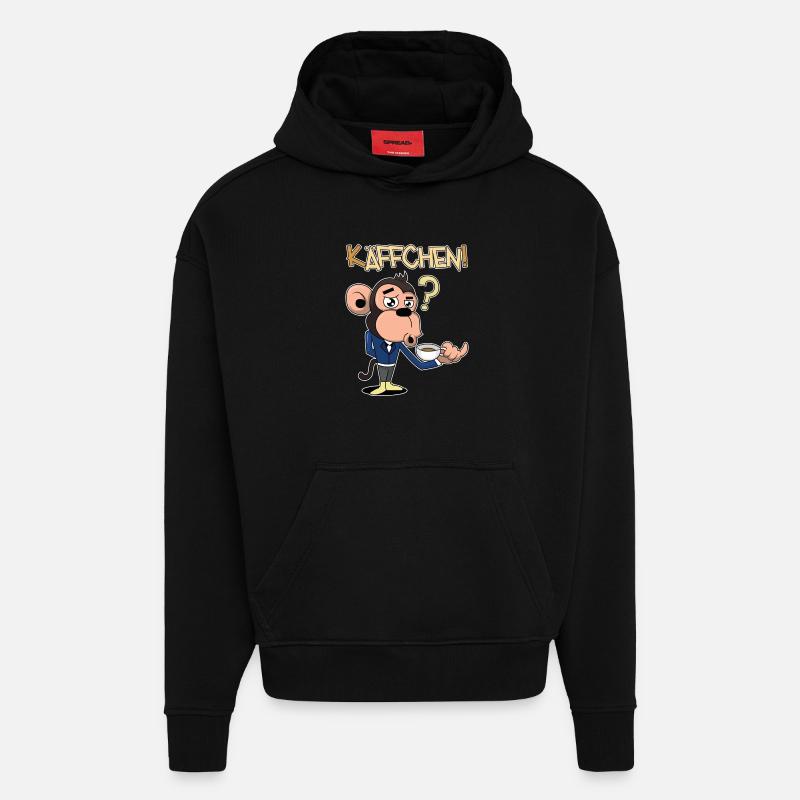 Käffchen, bitte! - Hoodie- made by SPREAD  - SOLID BLACK