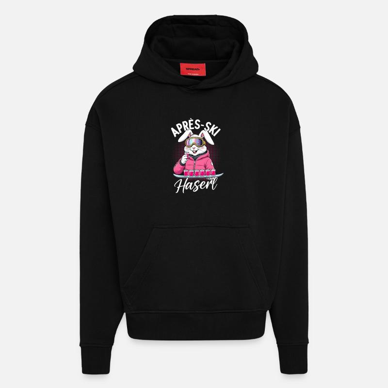 Apres Ski Haserl - Hoodie- made by SPREAD - SOLID BLACK