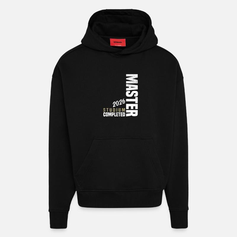 Master Studium Abschluss 2026 - Hoodie- made by SPREAD  - SOLID BLACK