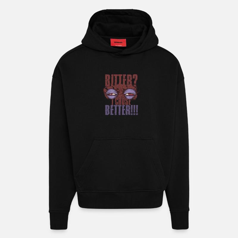 Coffee withdrawal decaffeinated ex-coffee drinker - Hoodie- made by SPREAD  - SOLID BLACK