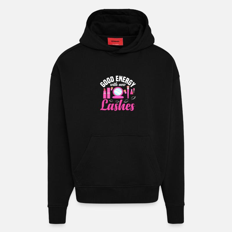 Wimperntechniker liefert Wimperntechniker - Hoodie- made by SPREAD  - SOLID BLACK